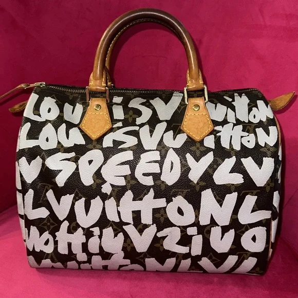 Louis Vuitton Stephen Sprouse speedy 30 Boston satchel silver graffiti - Picture 3 of 16